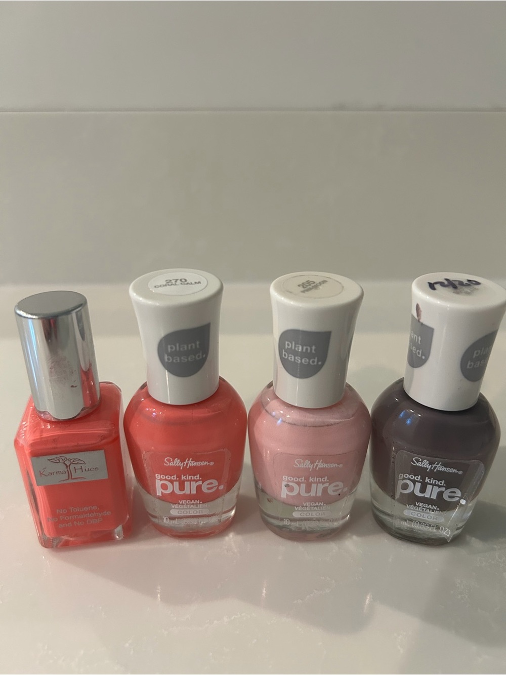 Good.Kind.Pure Nail Polish Trio - Coral, Light Pink & Plum
